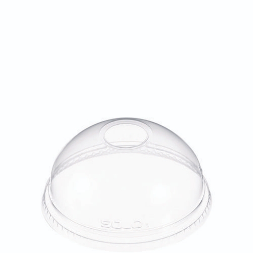 Picture of Ultra Clear Dome Cold Cup Lids, Fits 16 Oz To 24 Oz Cups, Pet, Clear, 1,000/carton