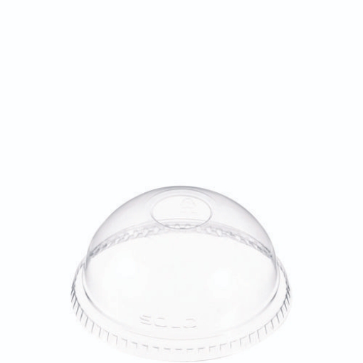 Picture of Dome-Top Cold Cup Lids, Fits 16 Oz, Clear, 1,000/carton