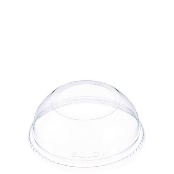 Picture of Open-Top Dome Lid, Fits 16 Oz To 24 Oz Plastic Cups, Clear, 1.9" Dia Hole, 1,000/carton