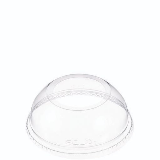 Picture of Open-Top Dome Lid, Fits 16 Oz To 24 Oz Plastic Cups, Clear, 1.9" Dia Hole, 1,000/carton