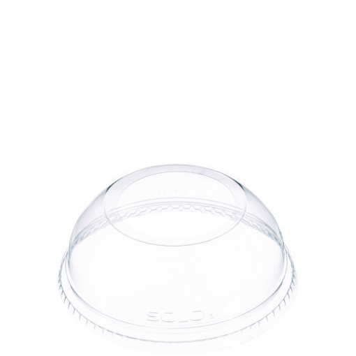 Picture of Open-Top Dome Lid, Fits 16 Oz To 24 Oz Plastic Cups, Clear, 1.9" Dia Hole, 1,000/carton