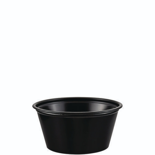 Picture of Polystyrene Portion Cups, 2 Oz, Black, 250/bag, 10 Bags/carton