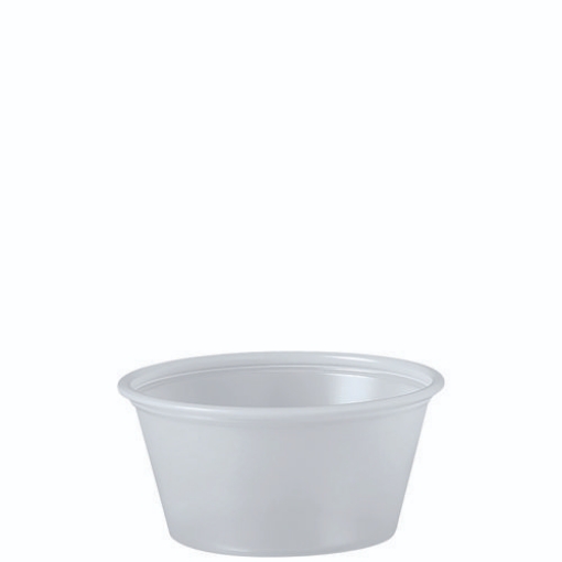 Picture of Polystyrene Portion Cups, 2 Oz, Translucent, 250/bag, 10 Bags/carton