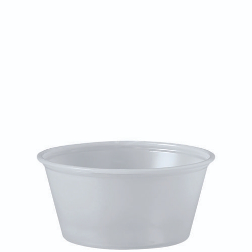 Picture of Polystyrene Portion Cups, 3.25 Oz, Translucent, 250/bag, 10 Bags/carton