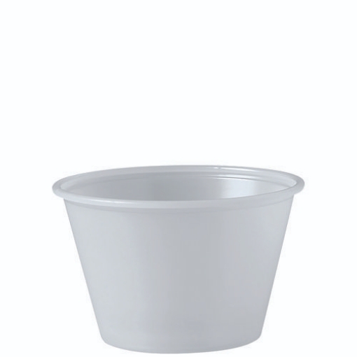 Picture of Polystyrene Portion Cups, 4 Oz, Translucent, 250/bag, 10 Bags/carton