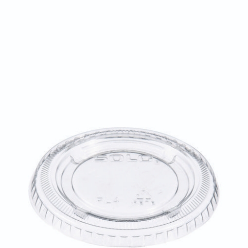 Picture of Portion/souffle Cup Lids, Fits 3.25 Oz To 9 Oz Cups, Clear, 125/pack, 20 Packs/carton