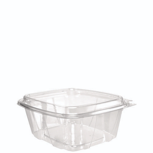 Picture of ClearPac SafeSeal Tamper-Resistant/Evident Containers, Domed Lid, 32 oz, 6.4 x 2.9 x 7.1, Clear, Plastic, 100/Bag, 2 Bags/CT