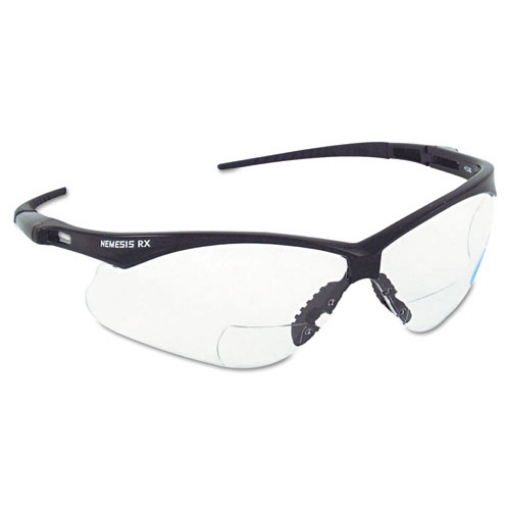 Picture of V60 Nemesis Rx Reader Safety Glasses, Black Frame, Smoke Lens, +2.0 Diopter Strength