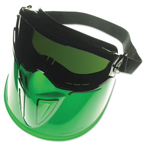 Picture of V90 Series Face Shield, Black Frame, Dark Green Lens, Anti-Fog