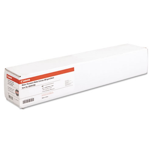 Picture of Water Resistant Matte Canvas Paper Roll, 24 Mil, 24" X 40 Ft, Matte White