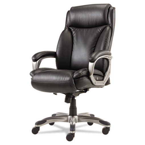 Picture of Alera Veon Series Executive High-Back Bonded Leather Chair, Supports Up To 275 Lb, Black Seat/back, Graphite Base