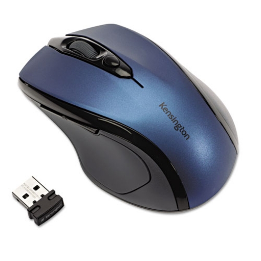 Picture of Pro Fit Mid-Size Wireless Mouse, 2.4 Ghz Frequency/30 Ft Wireless Range, Right Hand Use, Sapphire Blue