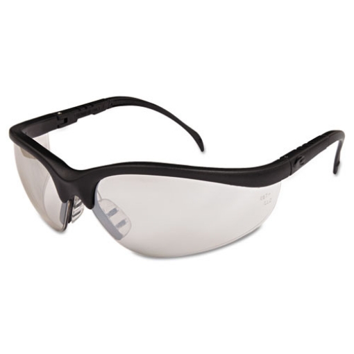 Picture of Klondike Safety Glasses, Black Matte Frame, Clear Mirror Lens, 12/box