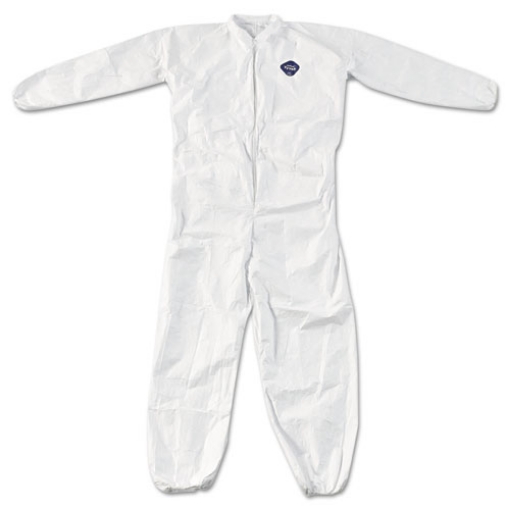 Picture of Tyvek Elastic-Cuff Coveralls, 4X-Large, White, 25/Carton
