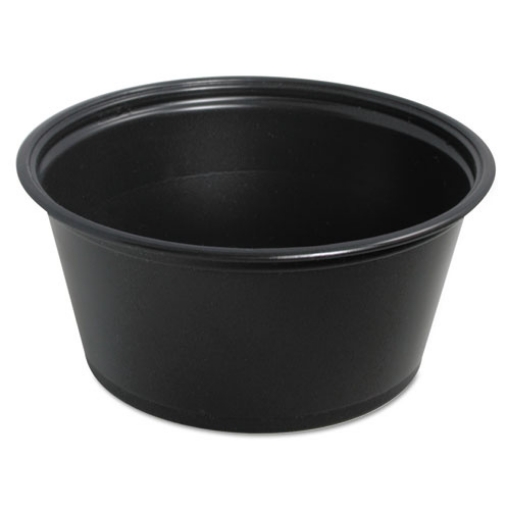 Picture of Conex Complements Portion/medicine Cups, 3.25 Oz, Black, 125/bag, 20 Bags/carton