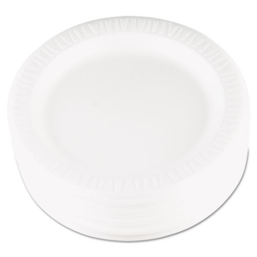 Picture of Quiet Classic Laminated Foam Dinnerware, Plate, 9" Dia, White, 125/pack, 4 Packs/carton