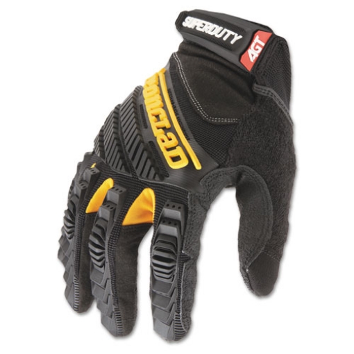 Picture of Superduty Gloves, Large, Black/yellow, 1 Pair