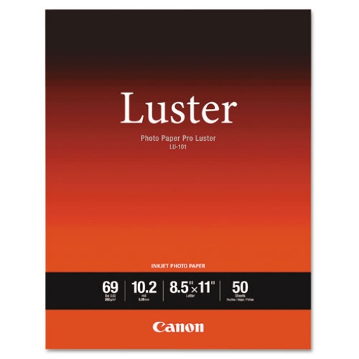 Picture of Pro Luster Inkjet Photo Paper, 10.2 Mil, 8.5 X 11, Luster White, 50/pack