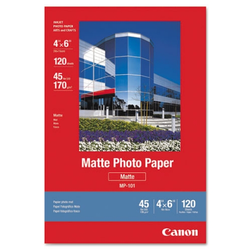 Picture of Matte Photo Paper, 4 X 6, Matte White, 120/pack