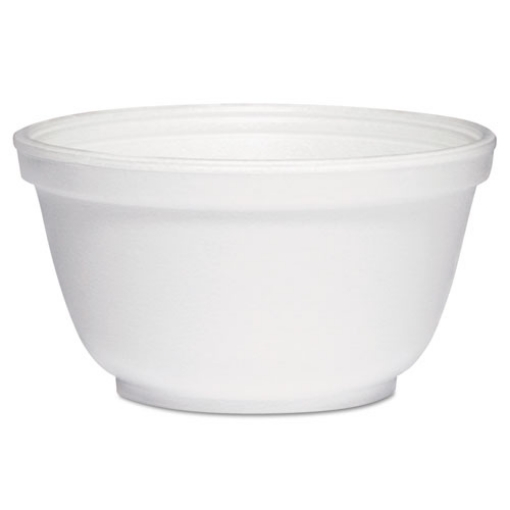 Picture of Foam Bowls, 10 Oz, White, 50/pack, 20 Packs/carton