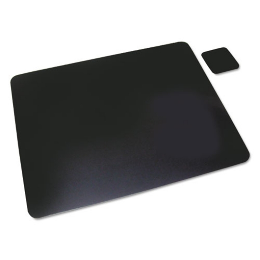 Picture of Leather Desk Pad with Coaster, 20 x 36, Black