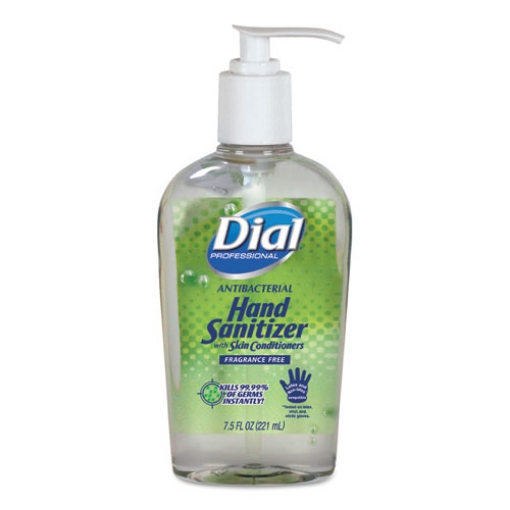 Picture of Antibacterial With Moisturizers Gel Hand Sanitizer, 7.5 Oz Pump Bottle, Fragrance-Free, 12/carton