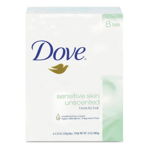 Picture of Sensitive Skin Bath Bar, Unscented, 4.5 Oz Bar, 8 Bars/pack, 9 Packs/carton