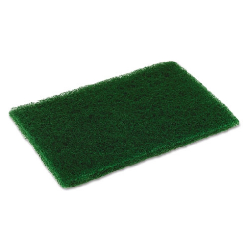 Picture of Medium Duty Scouring Pad, 6 X 9, Green, 10/pack, 6 Packs/carton