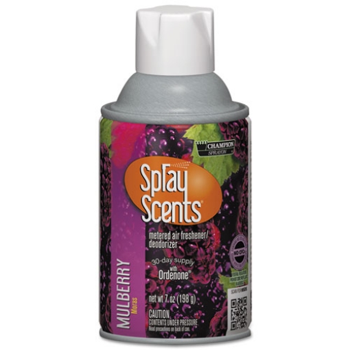 Picture of Champion Sprayon SPRAYScents Metered Air Freshener Refill, Mulberry, 7 oz Aerosol Spray, 12/Carton