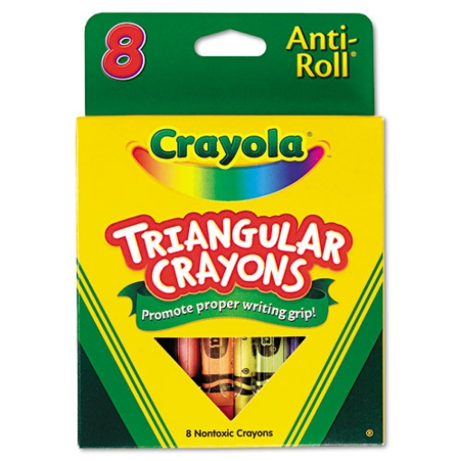 Picture of Triangular Crayons, 8 Colors/box