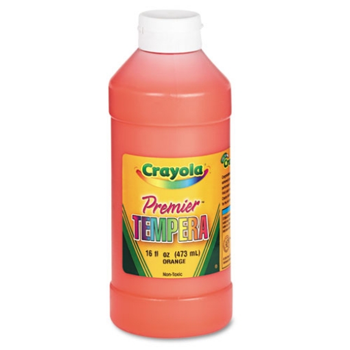 Picture of Premier Tempera Paint, Orange, 16 Oz Bottle