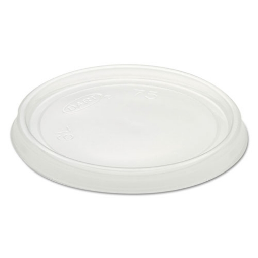 Picture of Non-Vented Container Lids, Clear, Plastic, 100/Pack, 10 Packs/Carton