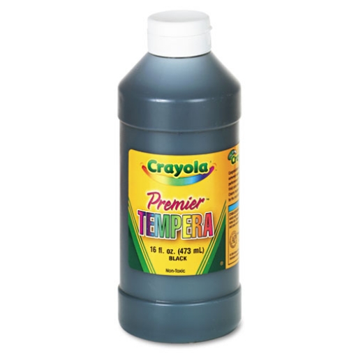 Picture of Premier Tempera Paint, Black, 16 Oz Bottle