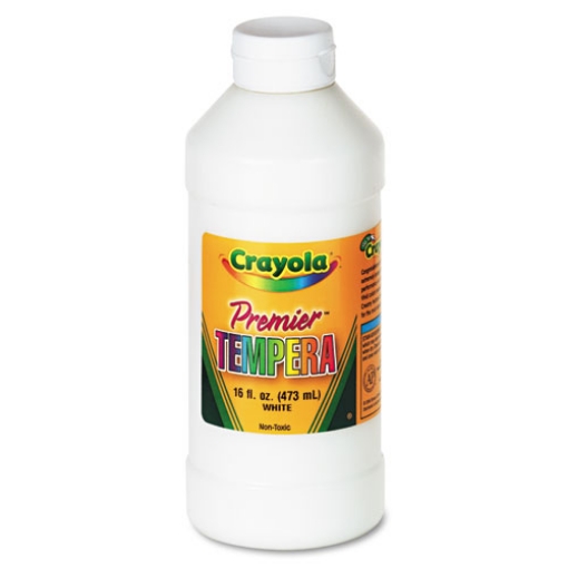 Picture of Premier Tempera Paint, White, 16 oz Bottle