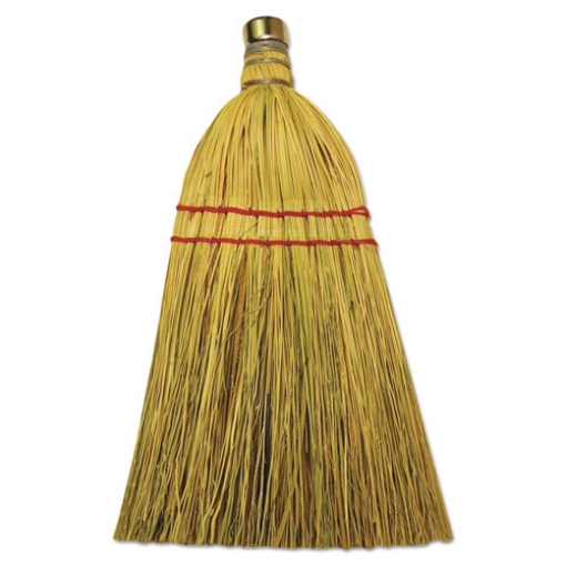 Picture of Mixed Fiber Whisk Brooms, Corn/synthetic Fiber Bristles, 12" Length, Natural, 12/carton