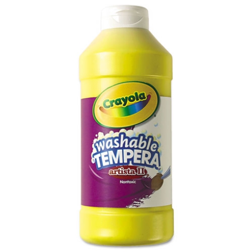 Picture of Artista Ii Washable Tempera Paint, Yellow, 16 Oz Bottle