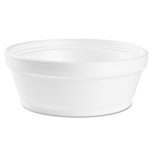 Picture of Foam Container, Squat, 8 Oz, 4.63" Diameter X 1.13"h, White, 500/carton