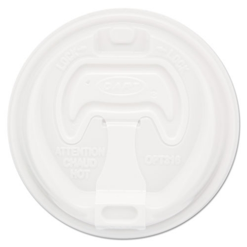 Picture of Optima Reclosable Lid, Fits 12 Oz To 24 Oz Foam Cups, White, 100/pack