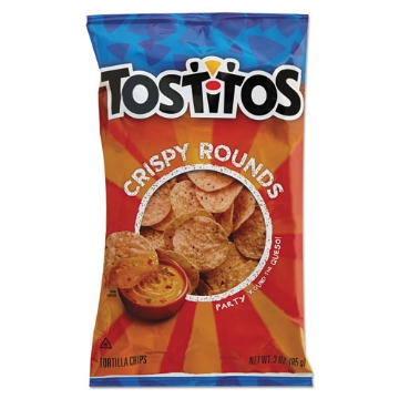 Picture of Tortilla Chips Crispy Rounds, 3 Oz Bag, 28/carton