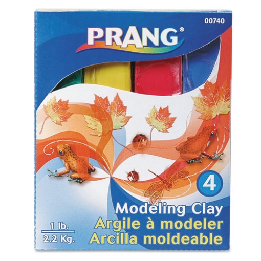 Picture of Modeling Clay Assortment, 0.25 Lb Each, Blue, Green, Red, Yellow, 1 Lb