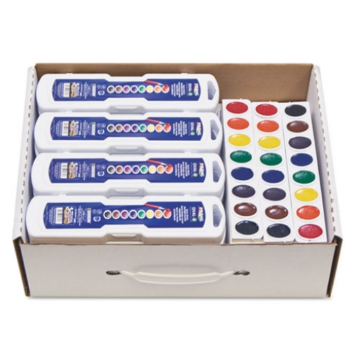 Picture of Professional Watercolor Master Pack: 24 Eight-Color Palette Sets And 12 Eight-Color Refill Strips, Assorted Colors