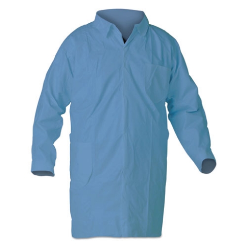 Picture of A65 Flame Resistant Lab Coats, 5x-Large, Blue, 25/carton