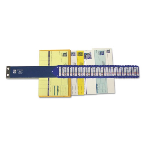 Picture of Heavy-Duty Indexed Sorter, 31 Dividers, Alpha/Numeric/Month/Date/Day Index, Letter Size, Blue Frame