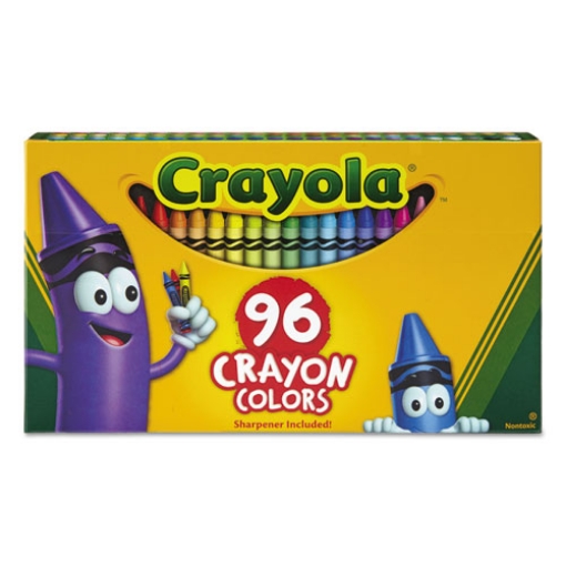 Picture of Classic Color Crayons In Flip-Top Pack With Sharpener, 96 Colors/pack