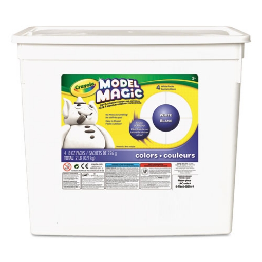 Picture of Model Magic Modeling Compound, 8 Oz Packs, 4 Packs, White, 2 Lbs