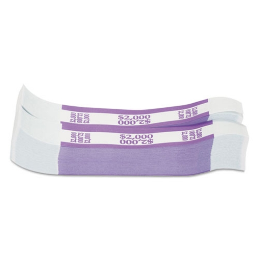 Picture of Currency Straps, Violet, $2,000 In $20 Bills, 1000 Bands/pack