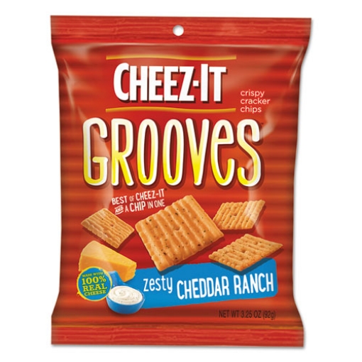 Picture of Cheez-It Grooves Crackers, Zesty Ranch, 3.25 Bag, 6/box