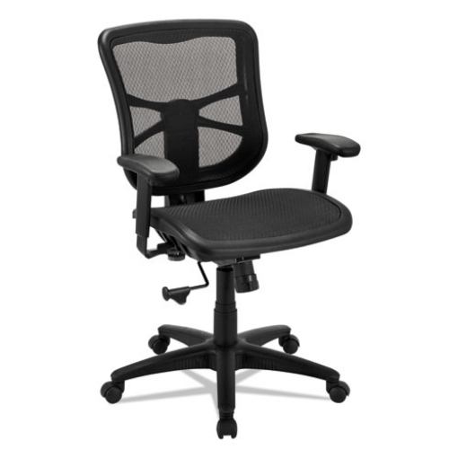 Picture of Alera Elusion Series Mesh Mid-Back Swivel/tilt Chair, Supports Up To 275 Lb, 17.9" To 21.6" Seat Height, Black