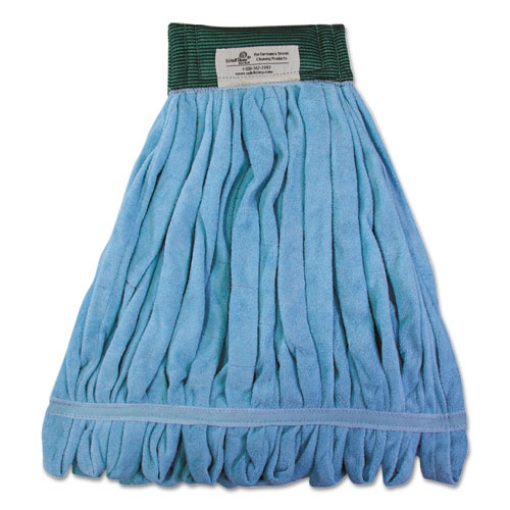 Picture of Microfiber Looped-End Wet Mop Heads, Large, Blue, 12/carton