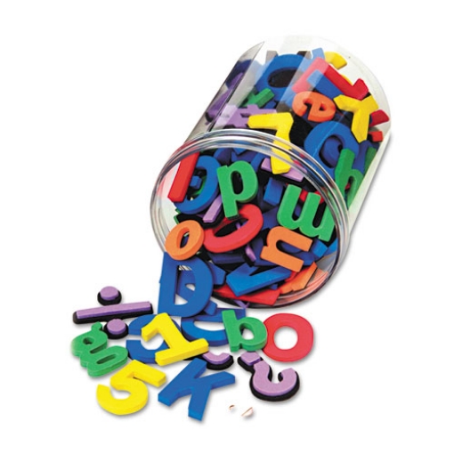 Picture of Magnetic Alphabet Letters, Foam, 1.5"; 1", Assorted Colors, 105/pack